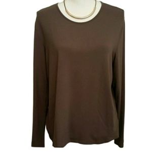 Eileen Fisher Long Sleeve Blouse EUC sz XL Made in the USA